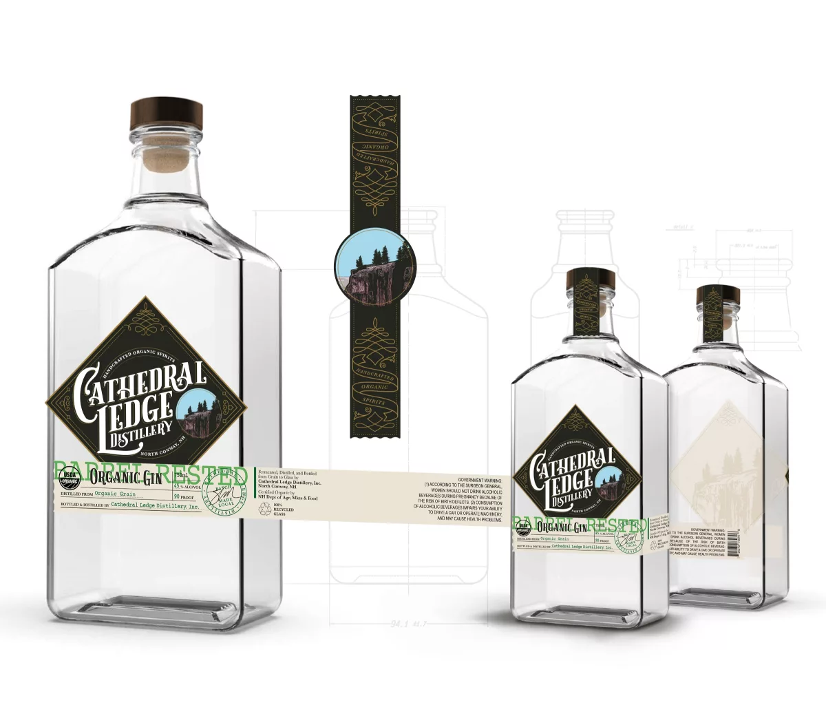 Cathedral Ledge Dist 0007 Barrel Aged Gin