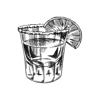 Doodle 0043 rocks glass