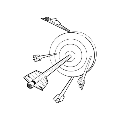 Doodles 0037 arrows target