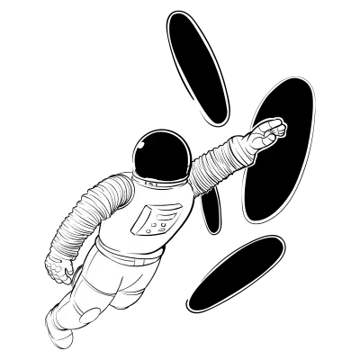 Doodles 0001 space man