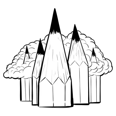 Doodles 0002 pencil cloud