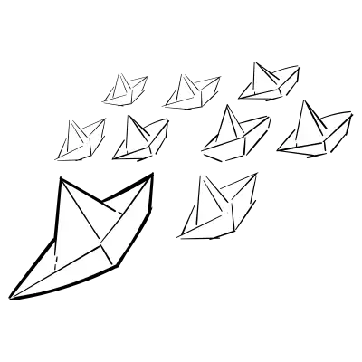 Doodles 0025 boats paper