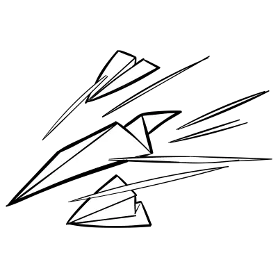 Doodles 0026 paper airplane 01